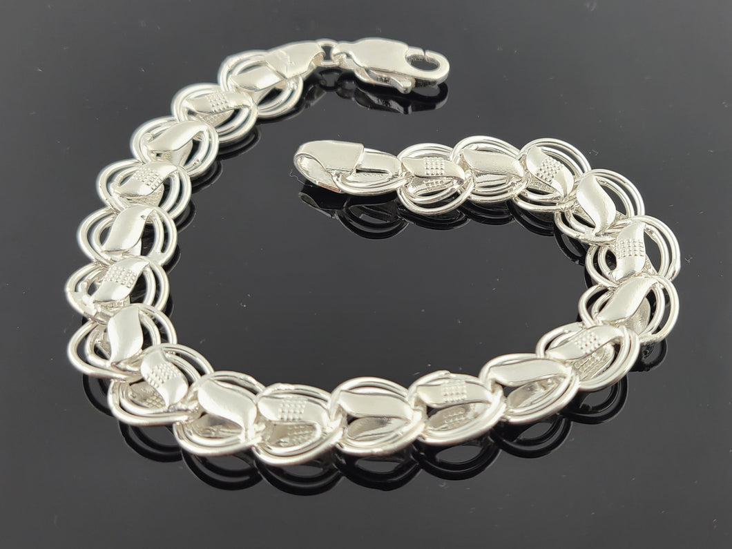 Sterling Silver Men Designer Bracelet SMB13 - Royal Dubai Jewellers