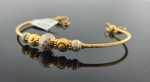 22K Solid Gold Rhodium Bracelet BR6240 - Royal Dubai Jewellers