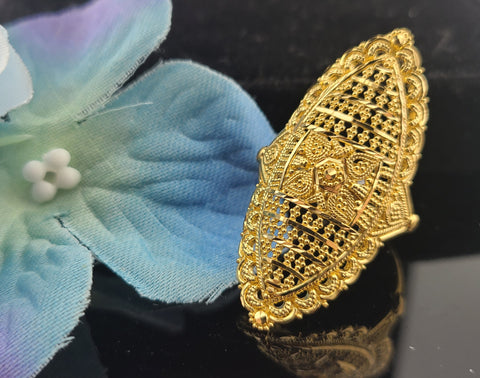 22K Solid Gold Designer Ring R16860 - Royal Dubai Jewellers