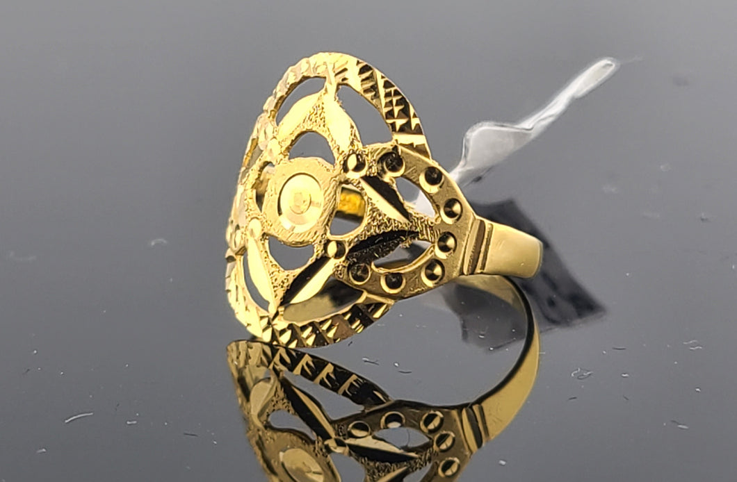 22K Solid Gold Designer Ring R9777 - Royal Dubai Jewellers