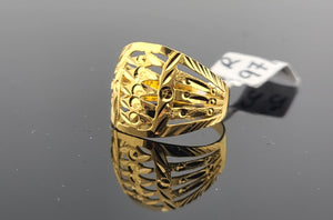 22K Solid Gold Designer Ring R9719 - Royal Dubai Jewellers