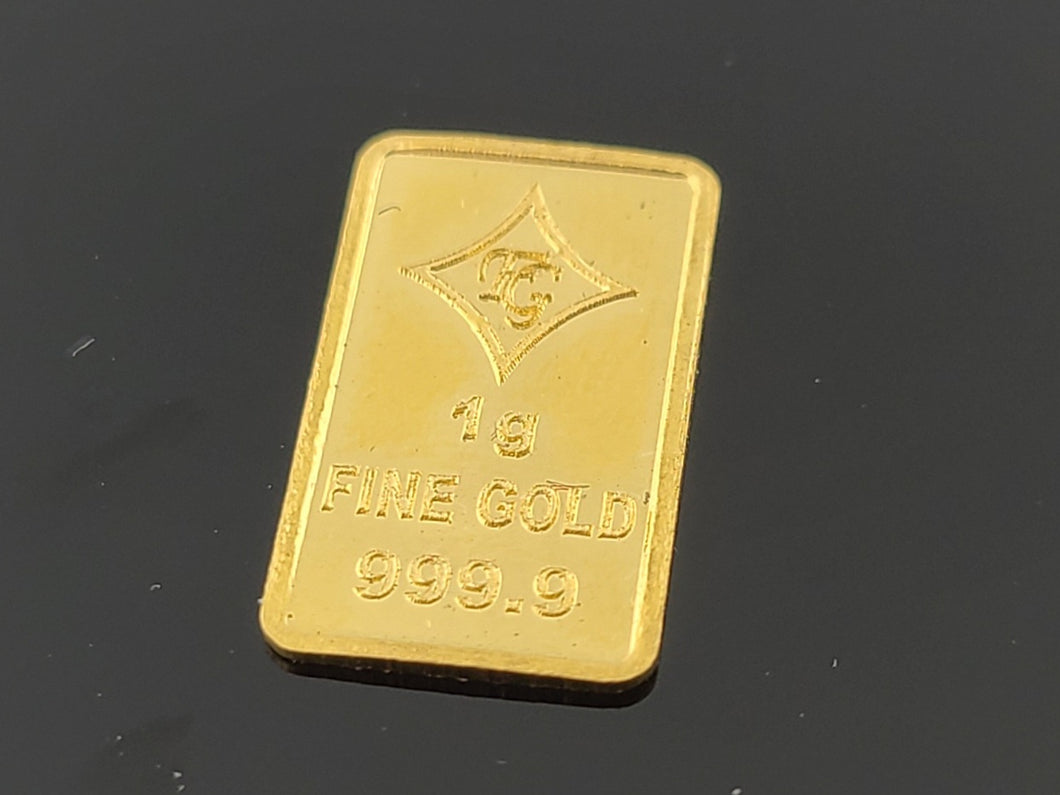 24K Idol Laxmi Solid Gold Bar cn3 - Royal Dubai Jewellers