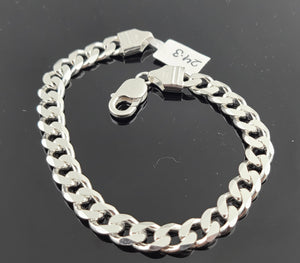 Sterling Silver Men Cuban Link Bracelet SMB5 - Royal Dubai Jewellers