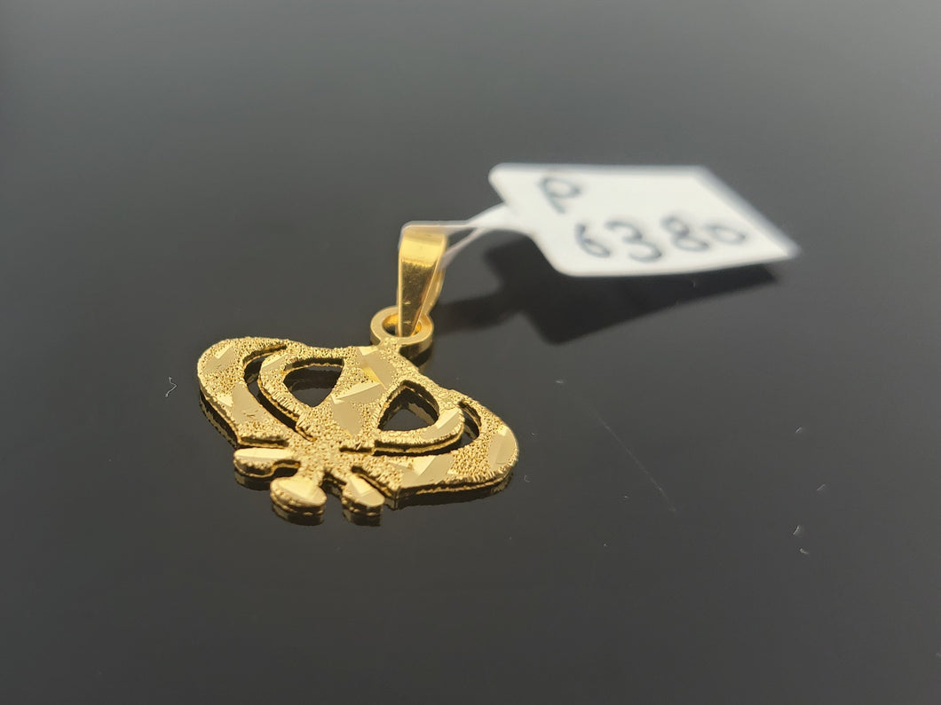 22K Solid Gold Sikh Khanda Pedant P6380 - Royal Dubai Jewellers