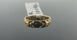 10K Solid Gold Designer Band R10192 - Royal Dubai Jewellers