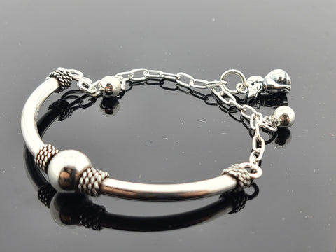Sterling Silver Designer Baby Bracelet SB55 - Royal Dubai Jewellers