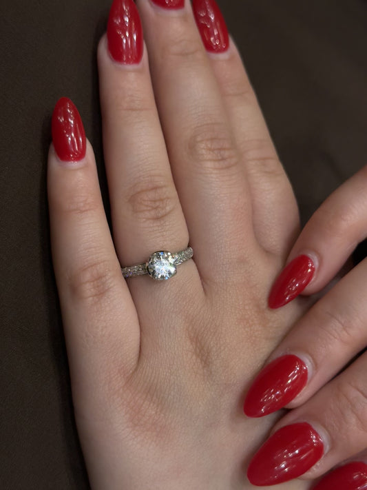 Elegant Cultured Diamond Ring DR464
