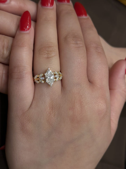 Elegant Cultured Diamond Ring LR53