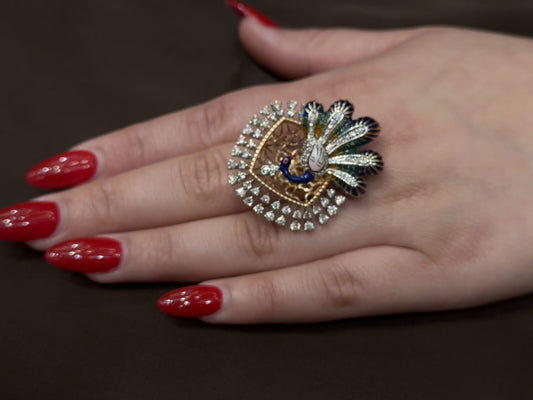 Natural Diamond Cocktail Ring DR437