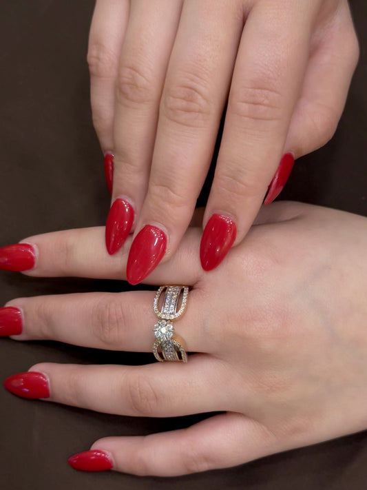 Natural Diamond Cluster Ring DR79