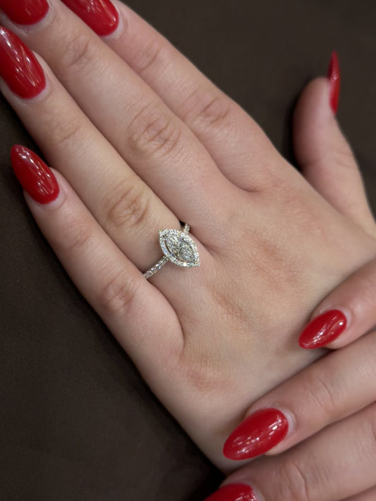 Elegant Cultured Diamond Ring LR60
