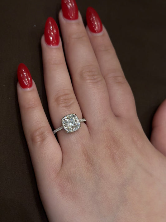 Elegant Cultured Diamond Ring DR15
