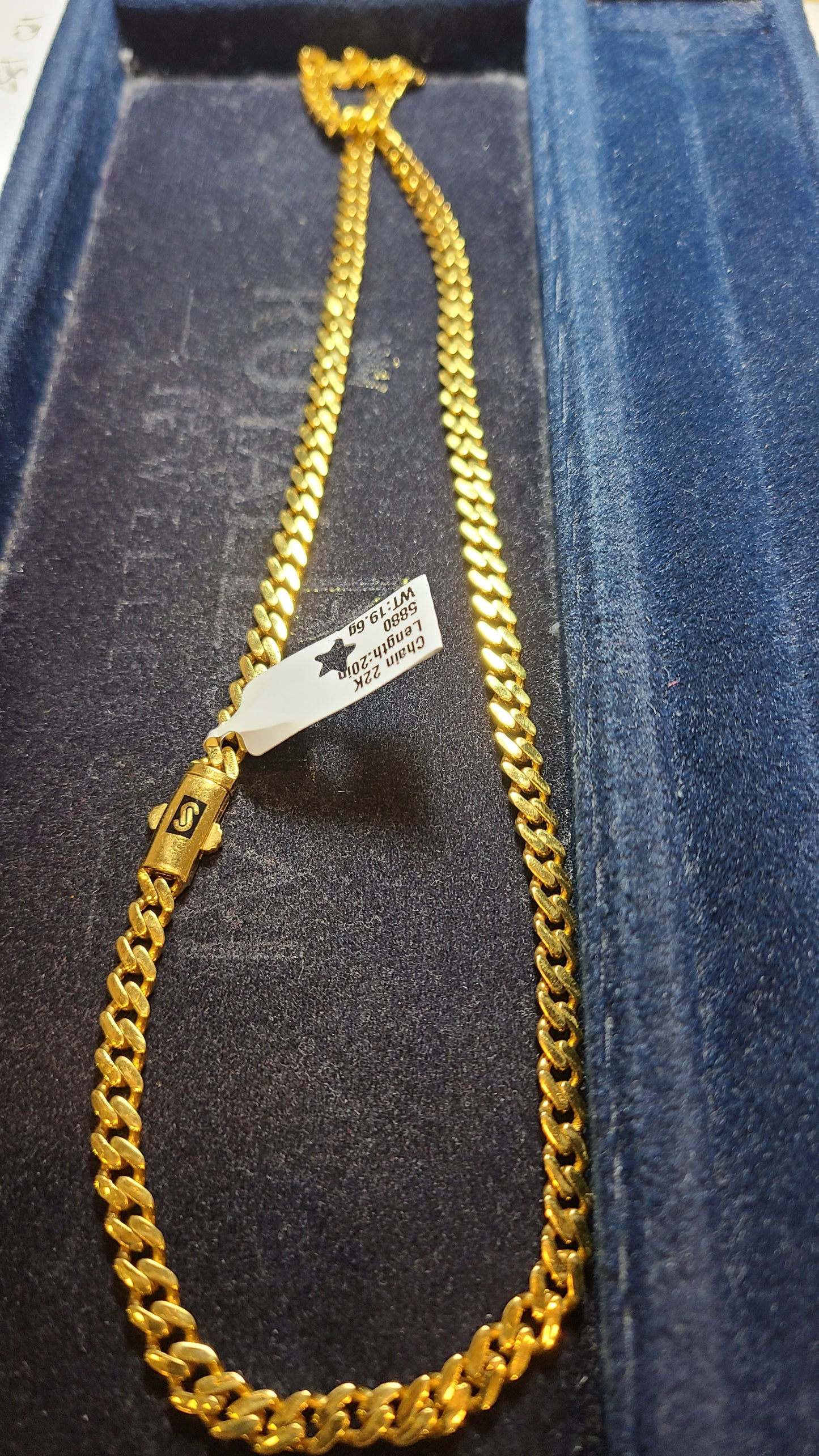 22k gold chain sim100