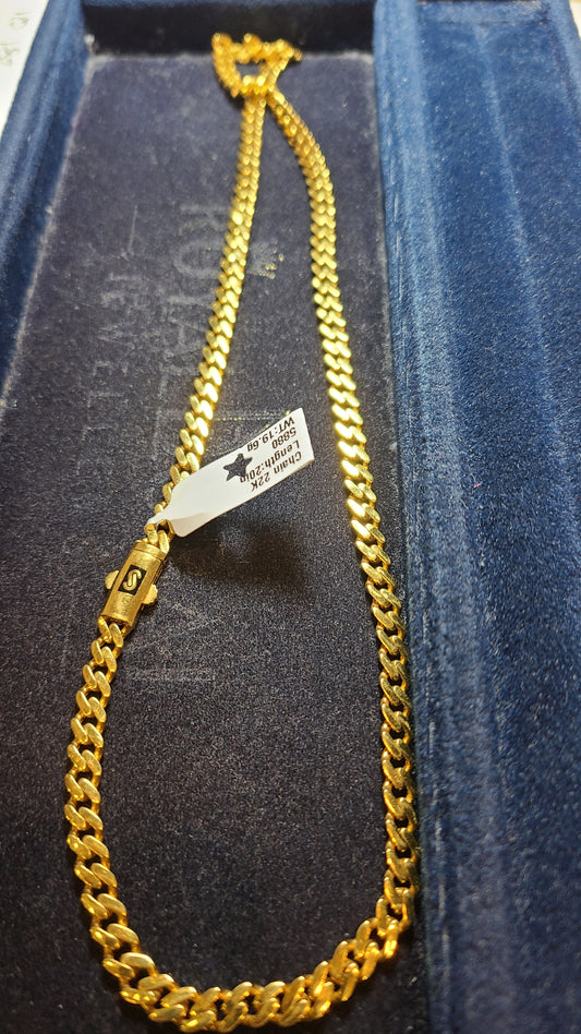 22k gold chain sim100