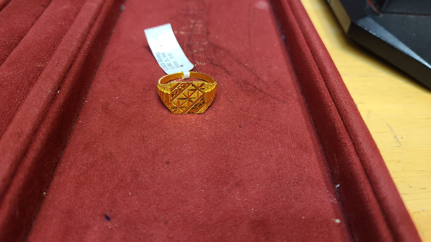 22k gold ring sim100