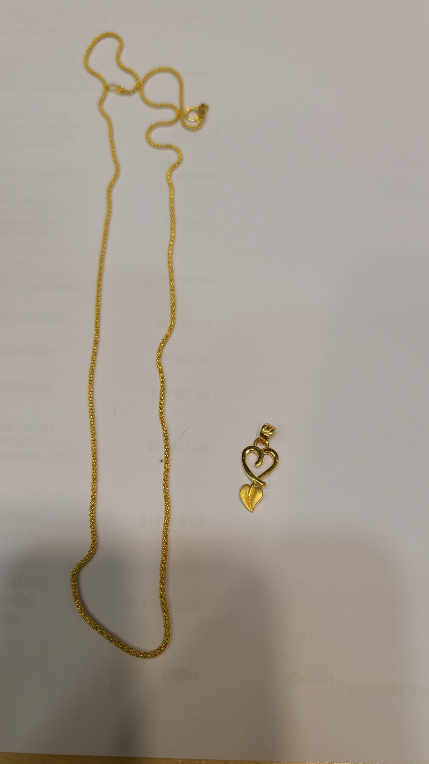 22k gold chain sim 100