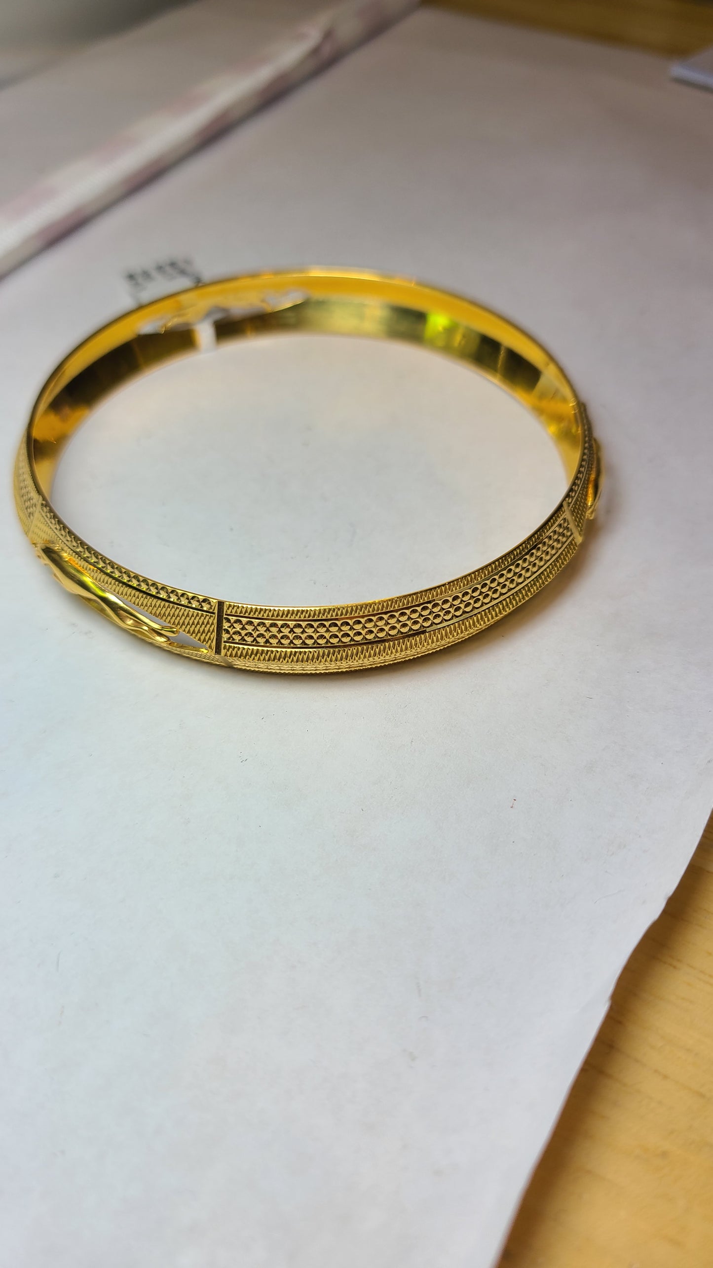 22k Men bangle m100