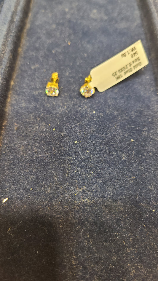 22k gold earrings mk100