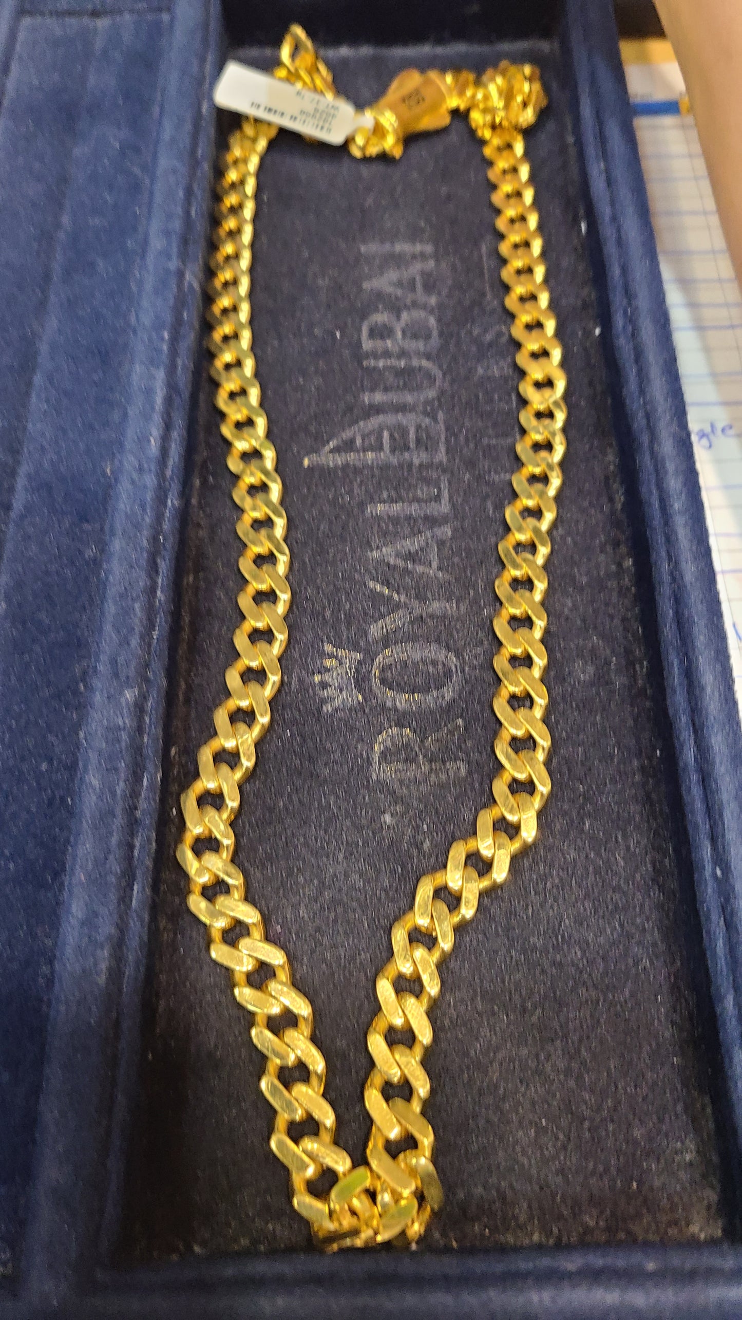 22k gold chain ash100