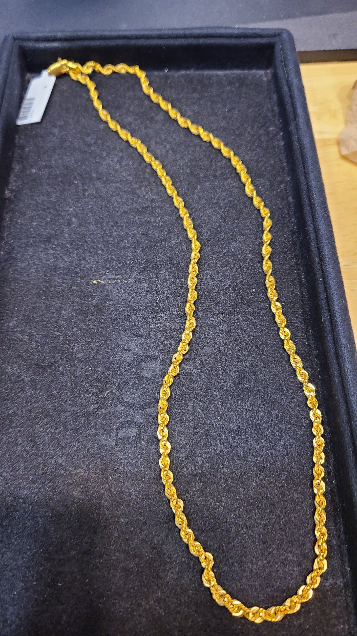 22k gold chain p100