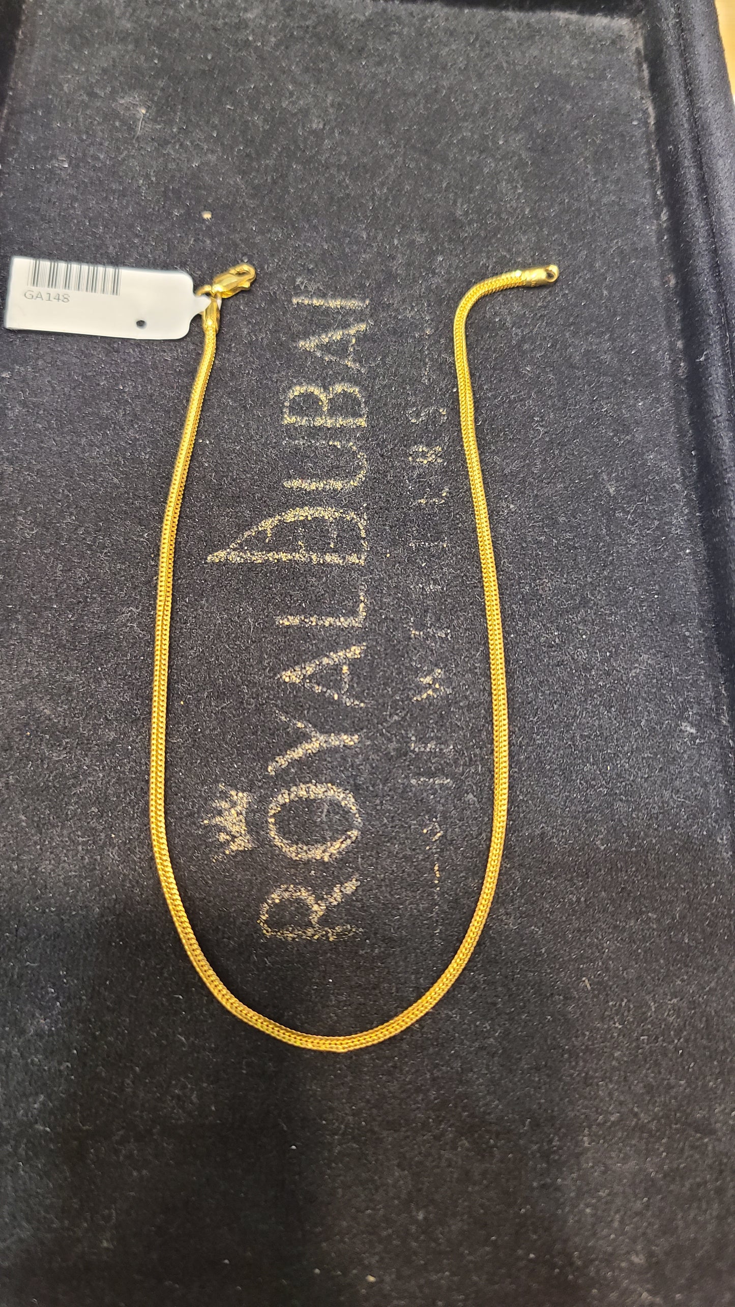 22k gold anklet sim100