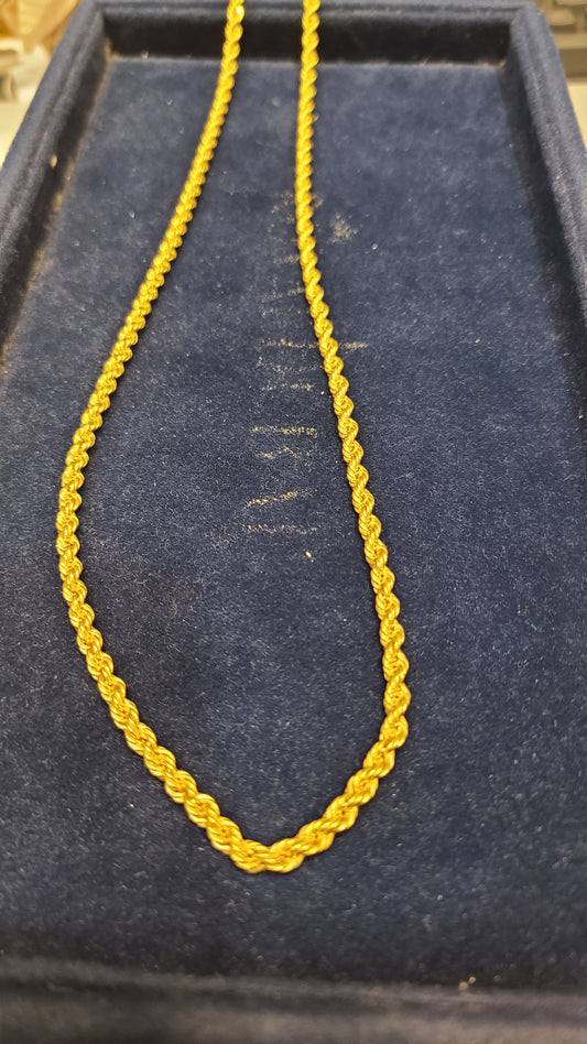 22k rope chain
