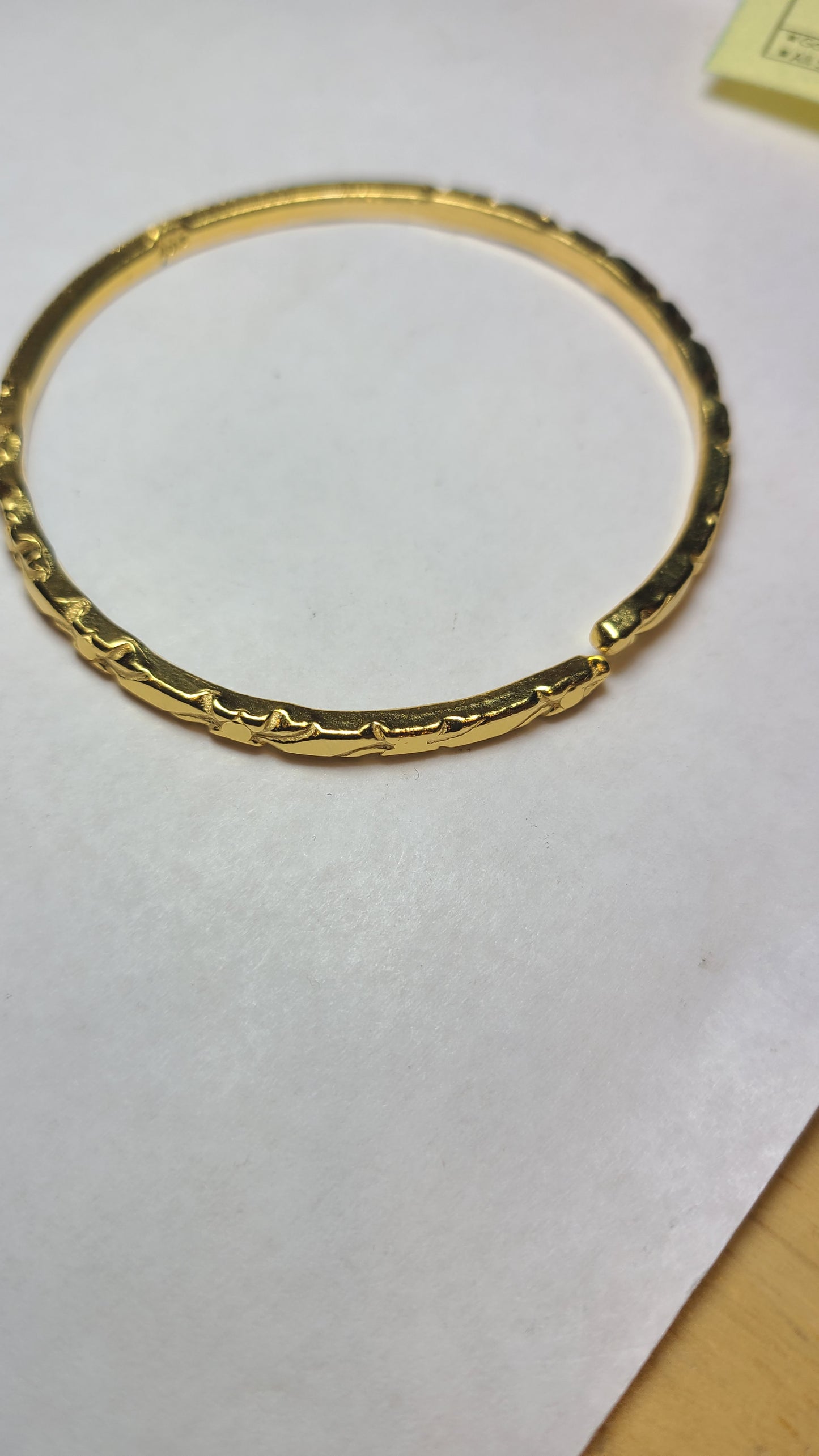 22k gold bangle s100