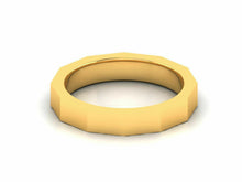 22k Ring Solid Yellow Gold Ladies Jewelry Elegant Simple Machine Nut Shape CGR70 - Royal Dubai Jewellers