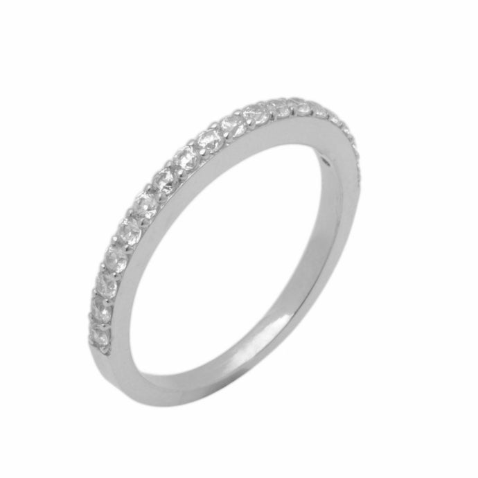 14k Solid Gold Elegant Ladies Modern American Diamond Infinity Ring D2148v - Royal Dubai Jewellers