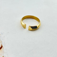 22K Solid Gold Minimalist Split Curve Ring R8159z - Royal Dubai Jewellers
