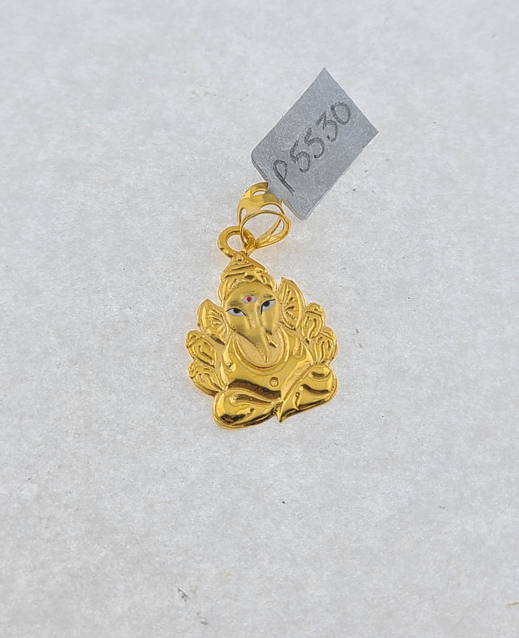 22K Solid Gold Lord Ganesh Pendant P5530 - Royal Dubai Jewellers