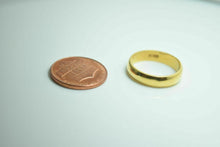 22k Bands solid gold Elegant Wedding Band unisex with Plain Finishing r211 - Royal Dubai Jewellers