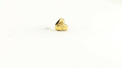 22k Pendant Solid Gold ELEGANT Simple Diamond Cut Love Pendant P2194z mon - Royal Dubai Jewellers
