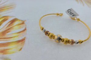 22K Solid Gold Dancing Bangle Bracelet B8273 - Royal Dubai Jewellers