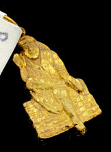 22k 22ct Solid Gold ELEGANT Simple Diamond Cut Religious Sai Baba Pendant P1515 - Royal Dubai Jewellers