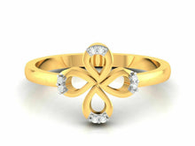 22k Ring Solid Gold Ladies Jewelry Modern Floral Design CGR28 - Royal Dubai Jewellers