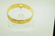 CUSTOM Handmade 22K SOLID yellow GOLD BANGLE BRACELET Cuff Diamond Cut - Royal Dubai Jewellers