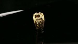 22k Ring Solid Gold ELEGANT Charm Mens Horse Shoes SIZE 11 "RESIZABLE" r2575mon - Royal Dubai Jewellers