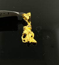 22K Solid Gold Lord Hanuman Pendant P4283 - Royal Dubai Jewellers