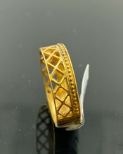 22k Ring Solid Gold ELEGANT Charm Ladies Rustic Band SIZE 7.5 "RESIZABLE" r2357 - Royal Dubai Jewellers
