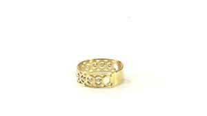 22k Ring Solid Gold ELEGANT Charm Ladies Band SIZE 7.5 "RESIZABLE" r2939mon - Royal Dubai Jewellers