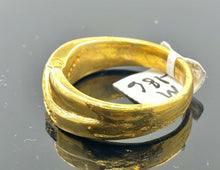 22k Ring Solid Gold ELEGANT Charm Men Cross Band SIZE 9-3/4 "RESIZABLE" r2186 - Royal Dubai Jewellers