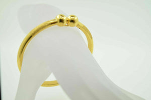 Bangle 22K SOLID GOLD BANGLE BRACELETS BRACELET High Polish Ball Diamond Cut - Royal Dubai Jewellers