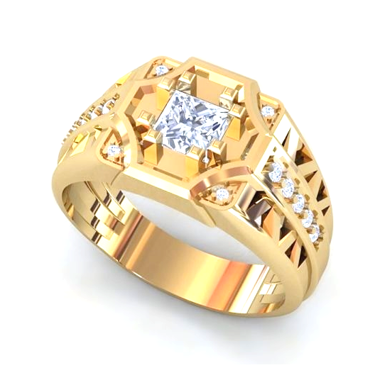 Custom Handmade Elegant Men Ring Unique Modern Simple Design kb817 - Royal Dubai Jewellers