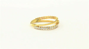 22k Ring Solid Gold ELEGANT Charm Ladies Thin Band SIZE 7.75 "RESIZABLE" r2390 - Royal Dubai Jewellers