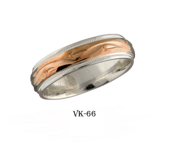 14k Solid Gold Elegant Ladies Modern High Polished Finishes Flat Band Ring VK66v - Royal Dubai Jewellers