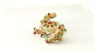 22k Pendant Set Solid Gold ELEGANT Classic Jadoo Stone Pendant Set p4125 - Royal Dubai Jewellers