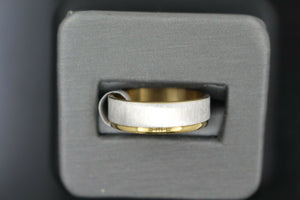 18k Solid Gold Elegant Ladies Modern Matte Finish Band Ring R9248m - Royal Dubai Jewellers