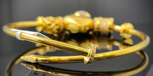 22k Bangle Solid Gold Elegant Charm Unique Exotic Design br5174 - Royal Dubai Jewellers