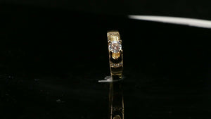 22k Ring Solid Gold ELEGANT Charm Ladies Band SIZE 7.75 "RESIZABLE" r2920mon - Royal Dubai Jewellers